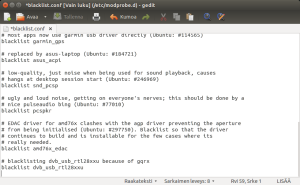 blacklisting dvb module