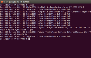lsusb listing