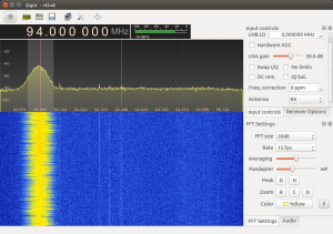 rtl-sdr operational with gqrx